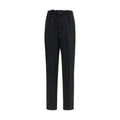 Laneus Black Viscose Casual Pants