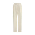 Pantalon décontracté Laneus beige en viscose
