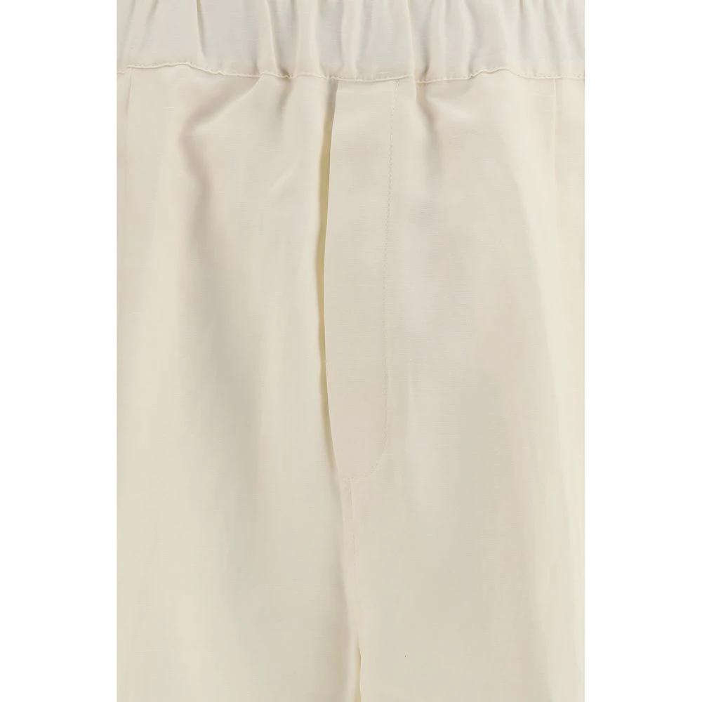 Pantalon décontracté Laneus beige en viscose