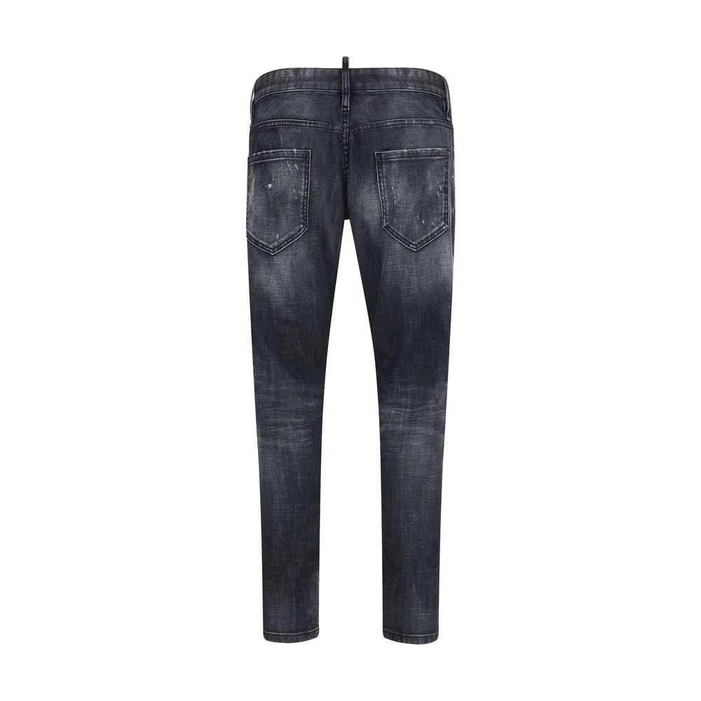 Jean slim en coton noir Dsquared²