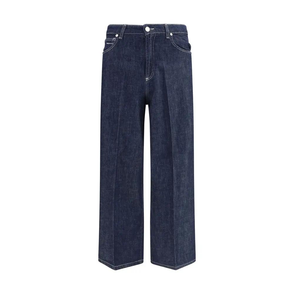 Cruna Blue Cotton Jeans Denim