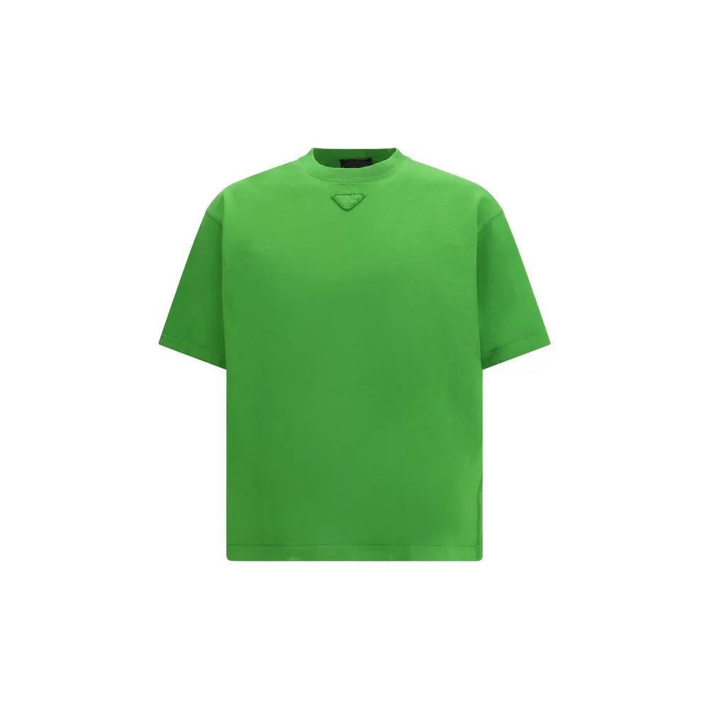 T-shirt Prada bicolore en coton