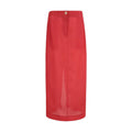 Jupe midi en soie multicolore Khaite