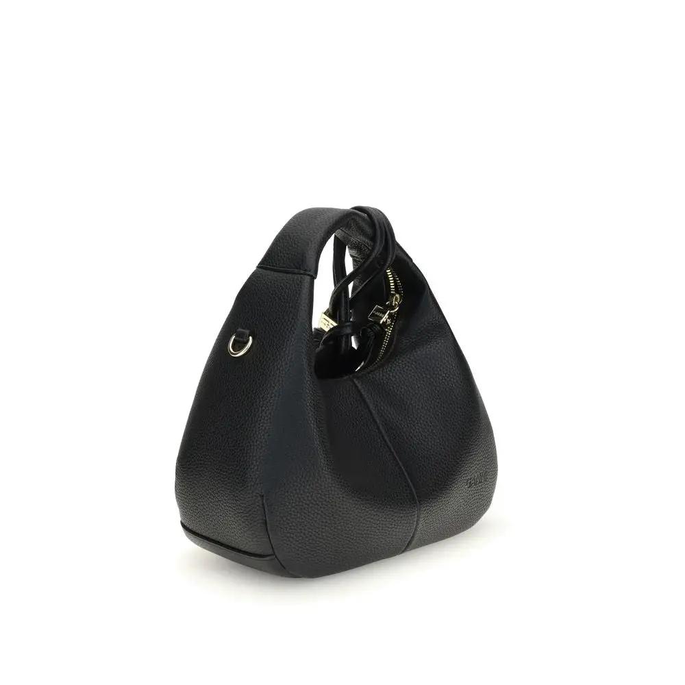 Sac à main Ganni noir en polyester recyclé