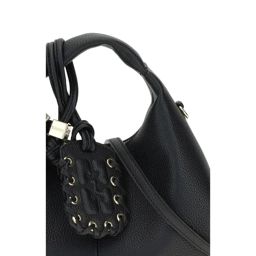 Sac à main Ganni noir en polyester recyclé