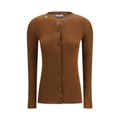 Prada Brown Fleece Wool Cardigan