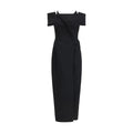 Khaite Black Polyester Cocktail Dress