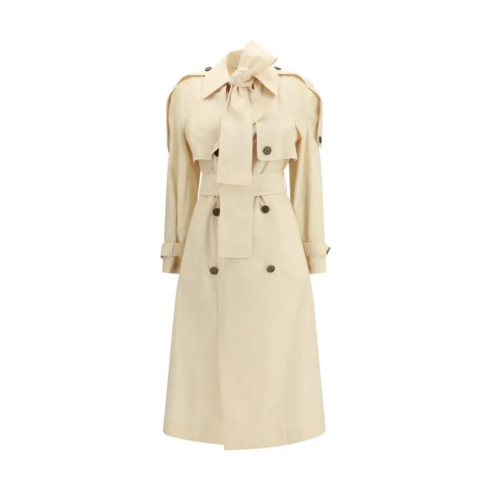 Trench-coat Burberry beige en polyester