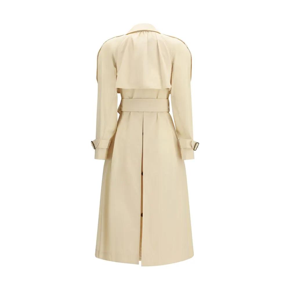 Trench-coat Burberry beige en polyester