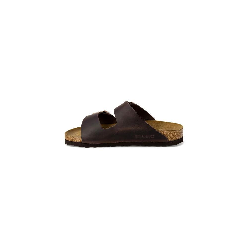Birkenstock Brown Synthetic Slippers Birkenstock