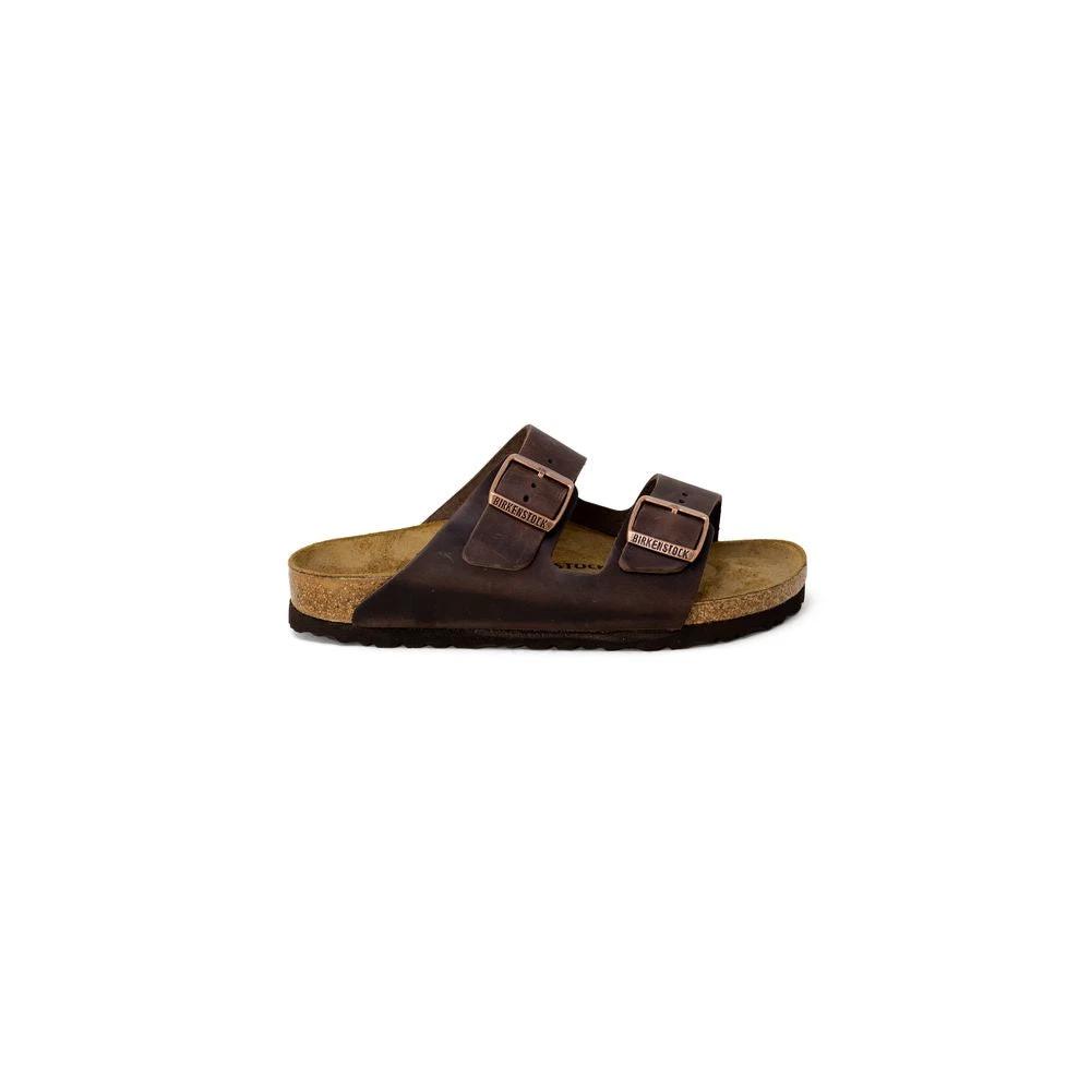 Birkenstock Brown Synthetic Slippers Birkenstock