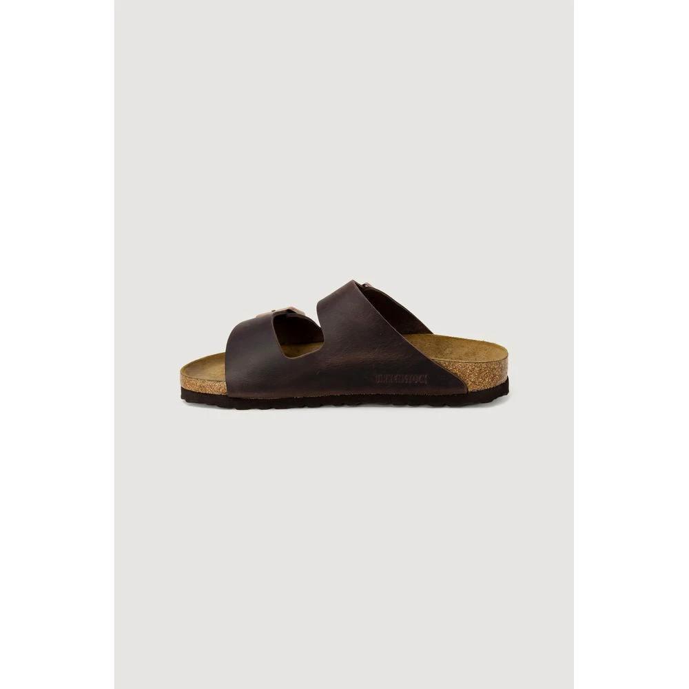 Birkenstock Brown Synthetic Slippers Birkenstock