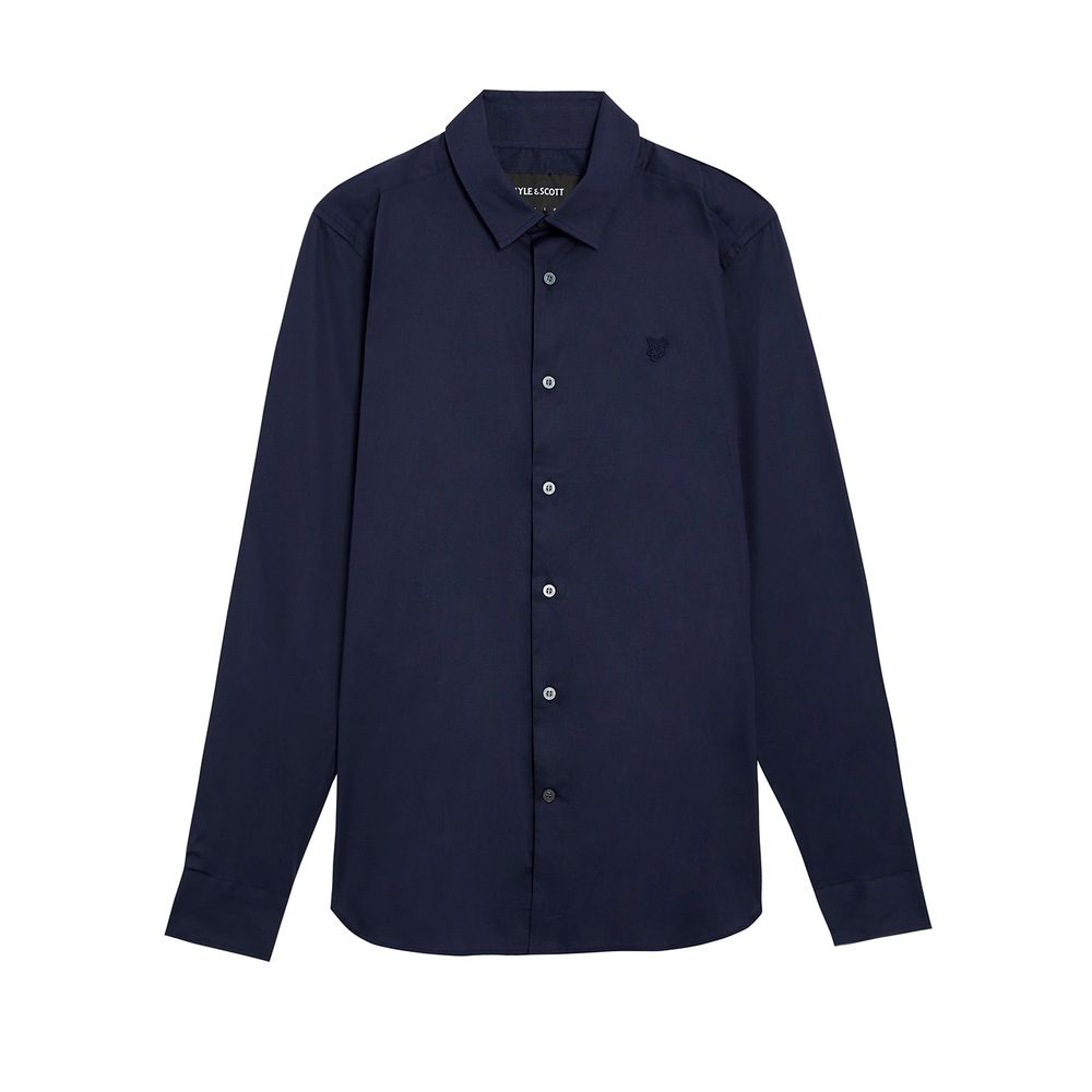 Chemise habillée en coton bleu Lyle & Scott