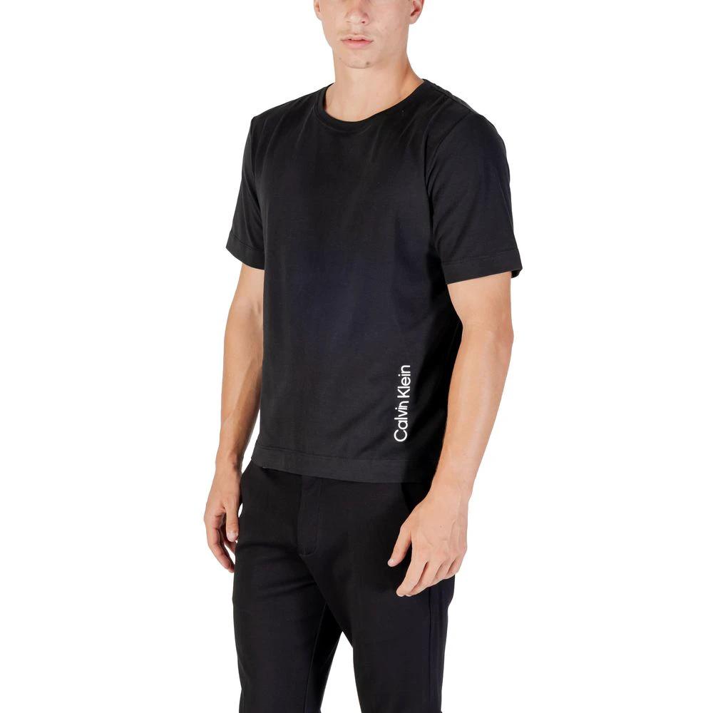 Calvin Klein Sport Black Cotton T-Shirt Calvin Klein Sport