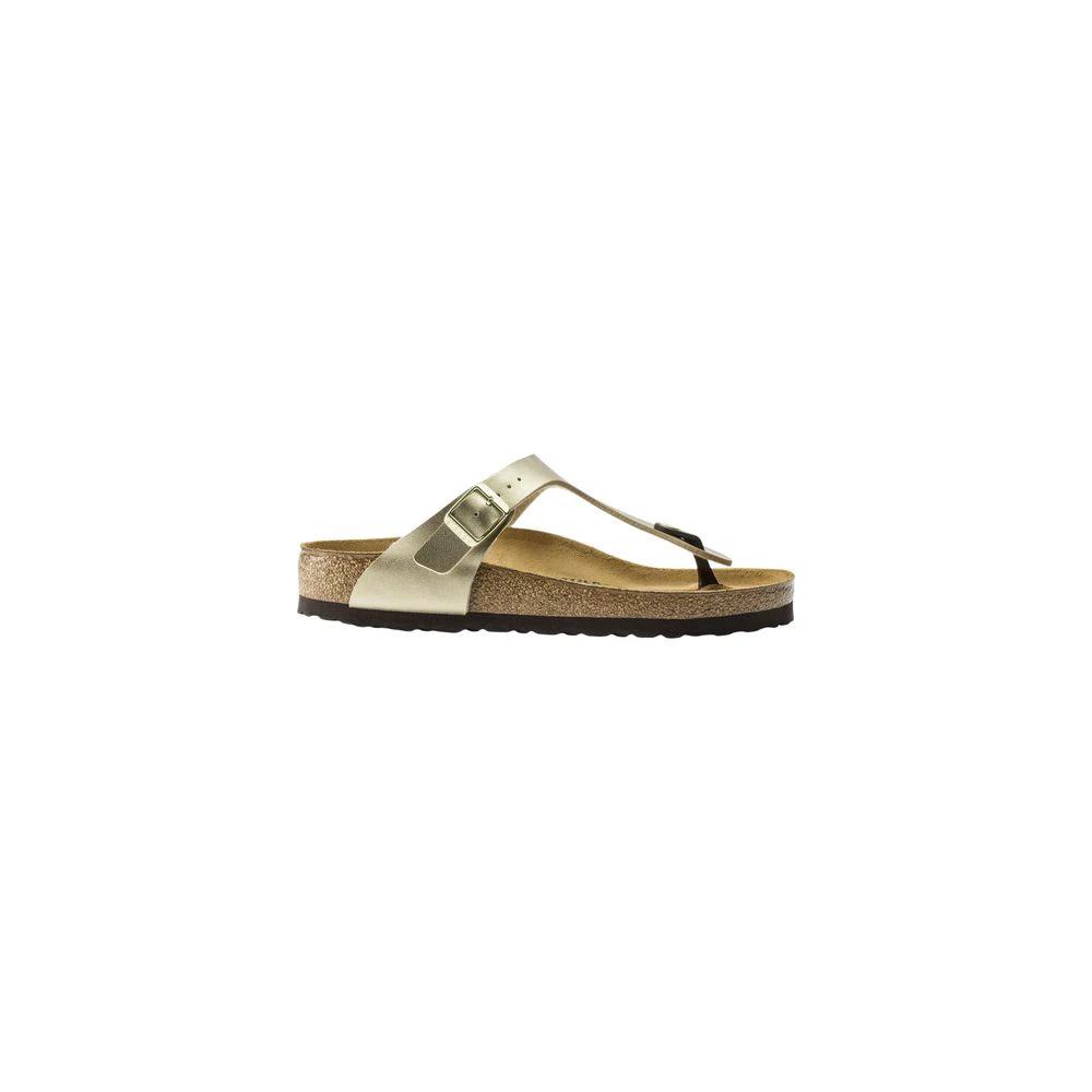 Birkenstock Gold Synthetic Flat Sandals Birkenstock