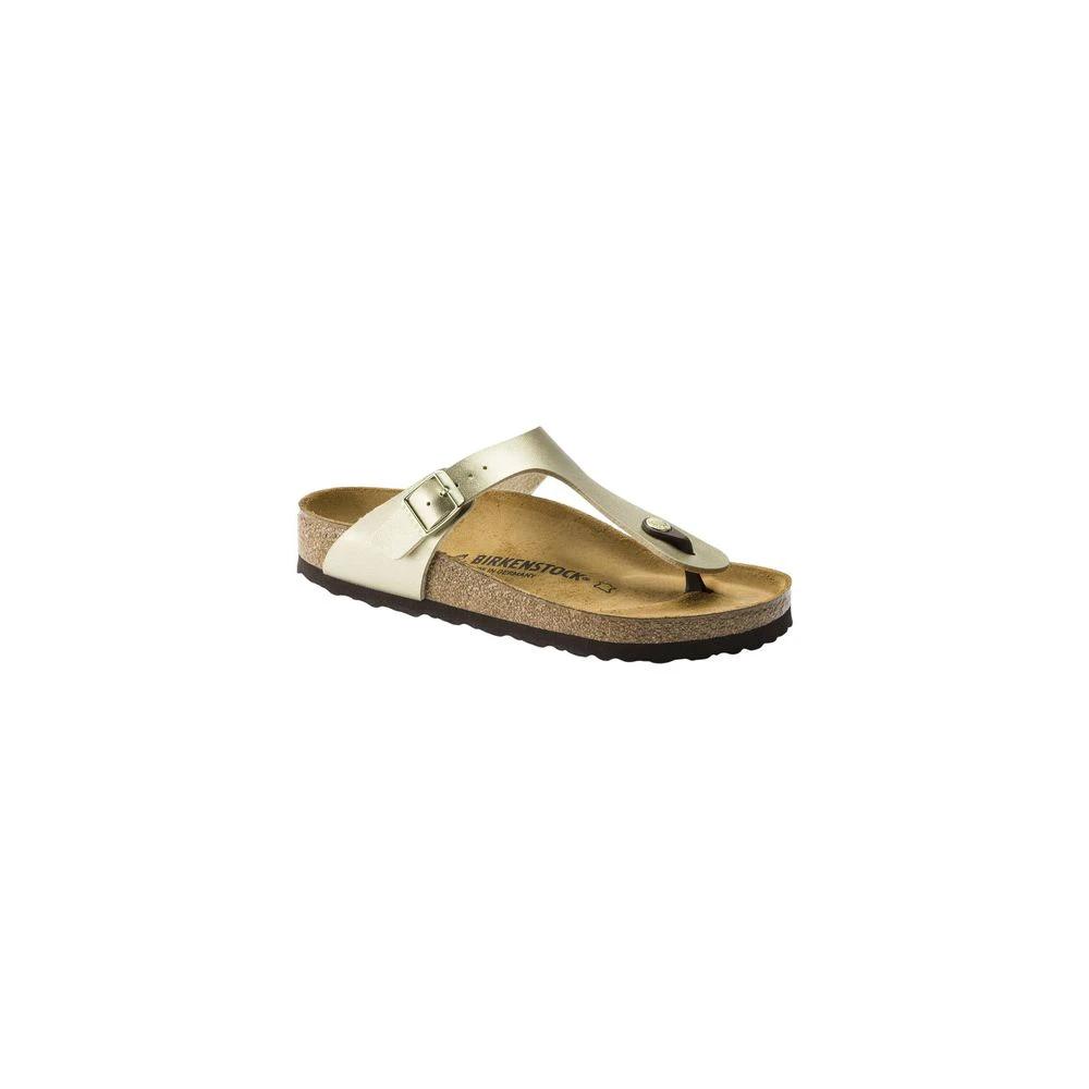 Birkenstock Gold Synthetic Flat Sandals Birkenstock