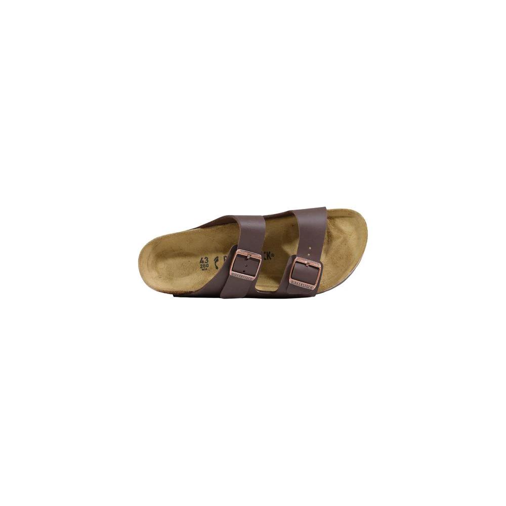 Sandales Birkenstock marron synthétiques