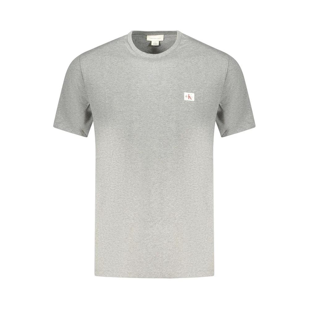 Calvin Klein Grigio Cotton Men T-Shirt