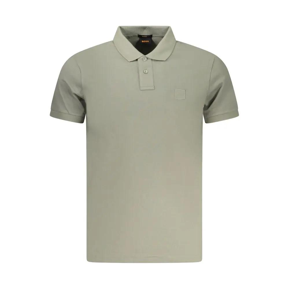 Polo Hugo Boss Verde en coton pour homme