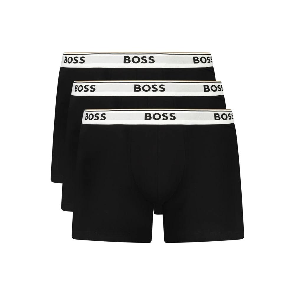 Boxer Hugo Boss en coton noir pour homme