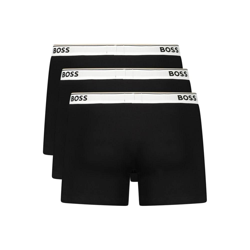 Hugo Boss Black Cotton Men Boxer