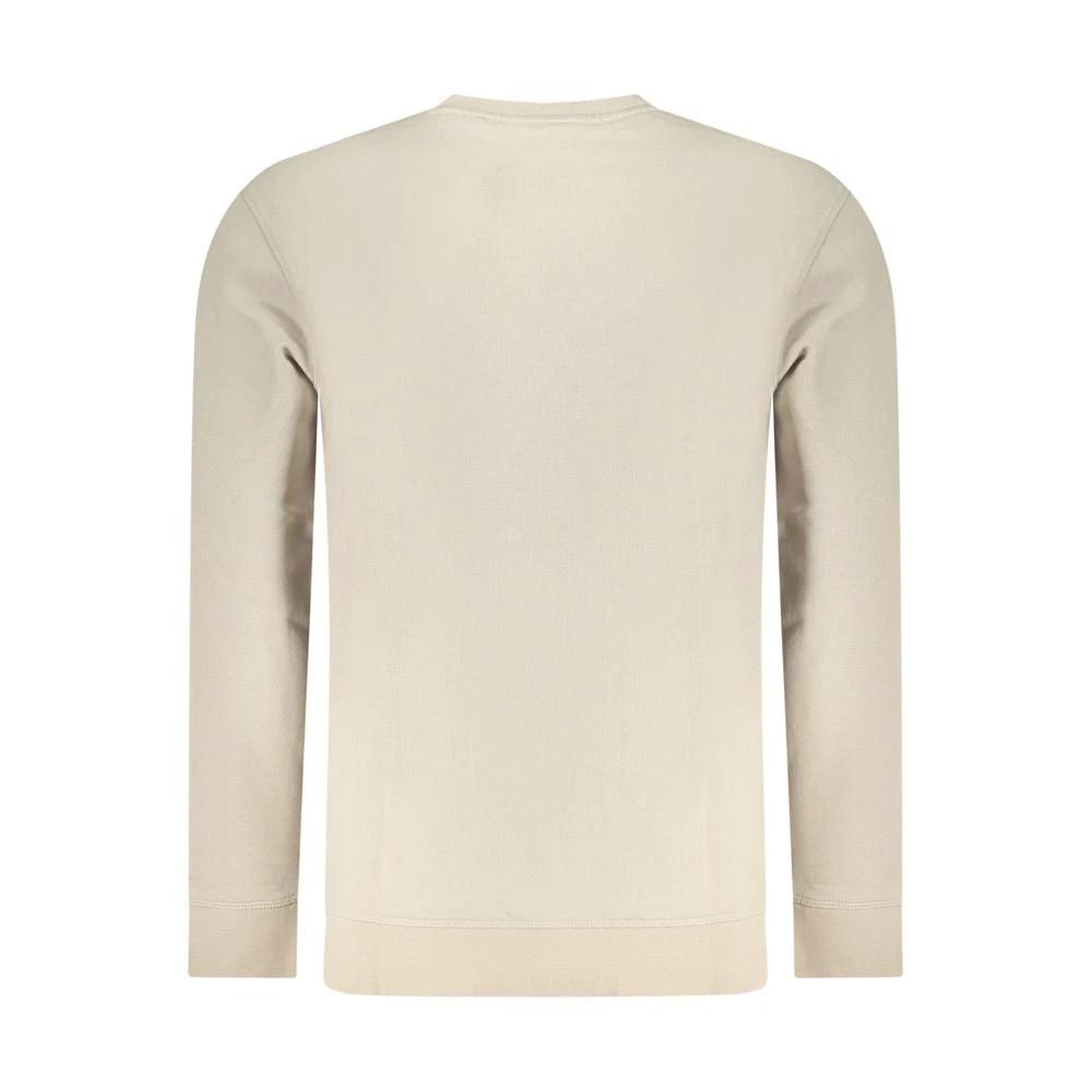 Hugo Boss Beige Cotton Men Sweatshirt Hugo Boss