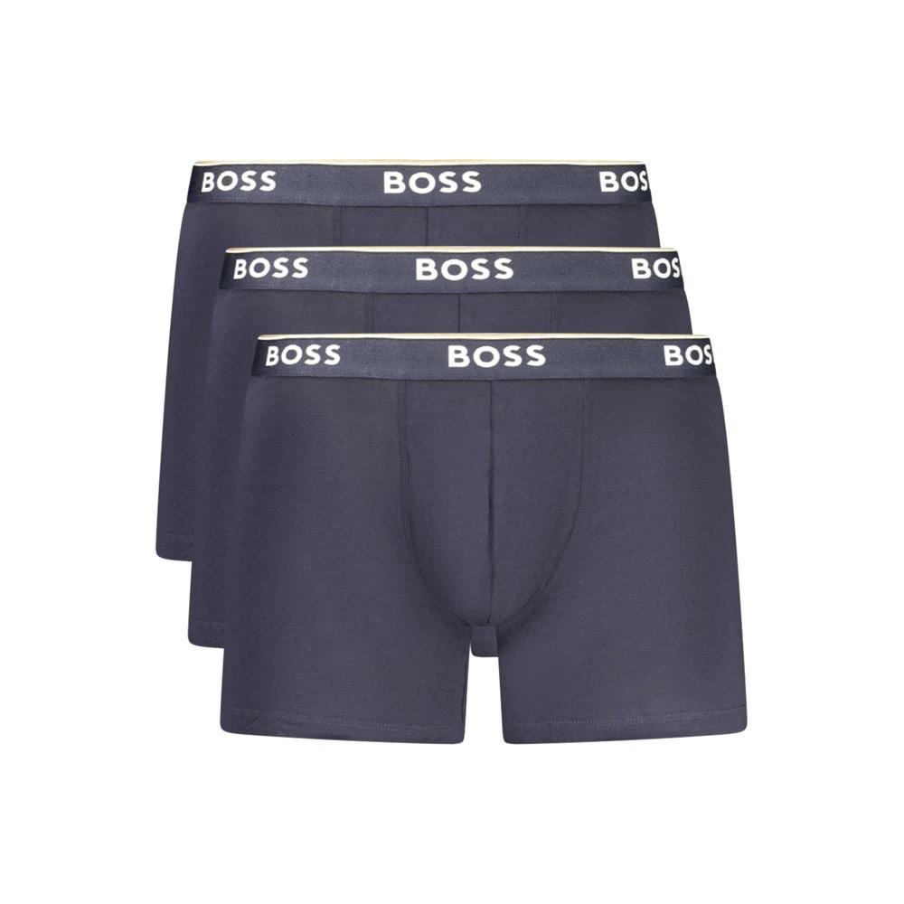 Boxer Hugo Boss bleu en coton pour homme