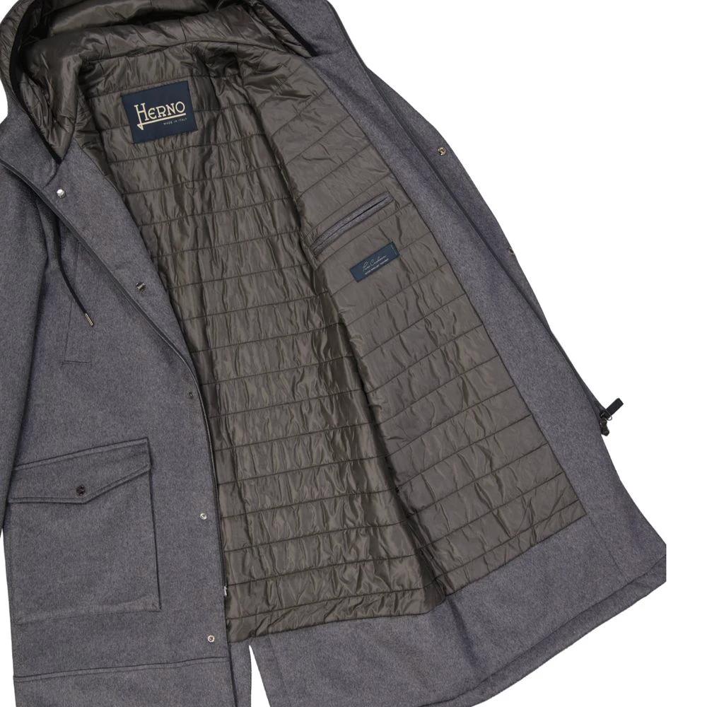 Manteau en cachemire gris Herno