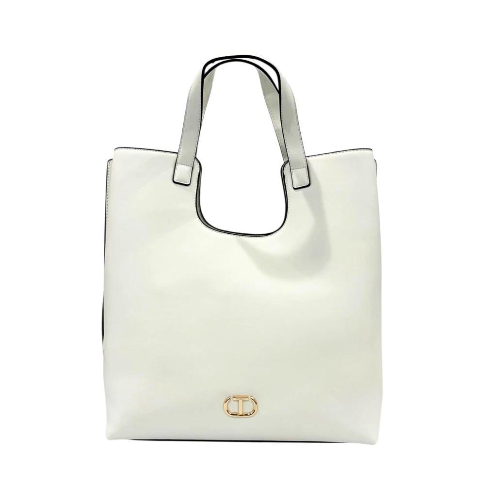 Twinset White PU Women Handbag