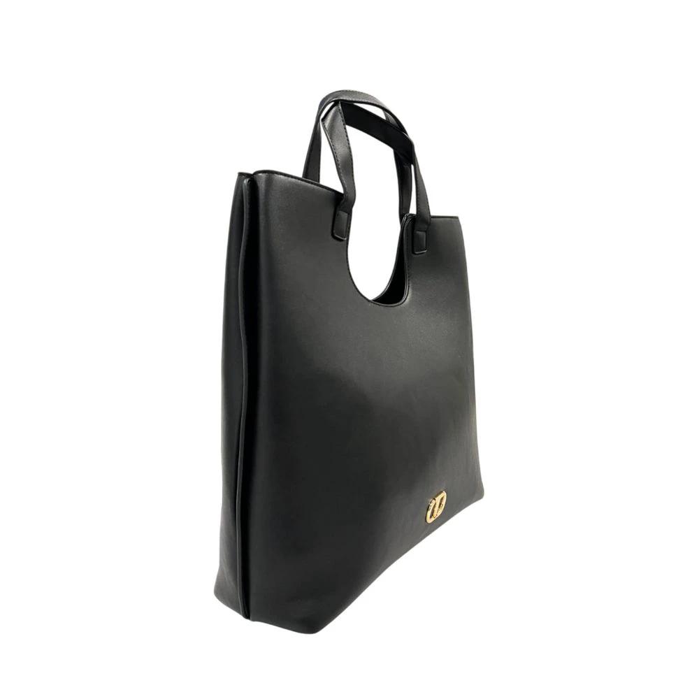 Twinset Black PU Women Shoulder Bag Twinset