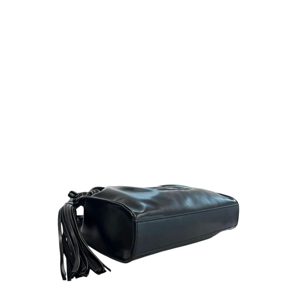 Twinset Black PU Women Shoulder Bag