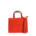 Twinset Orange Faux Leather Women Handbag Twinset