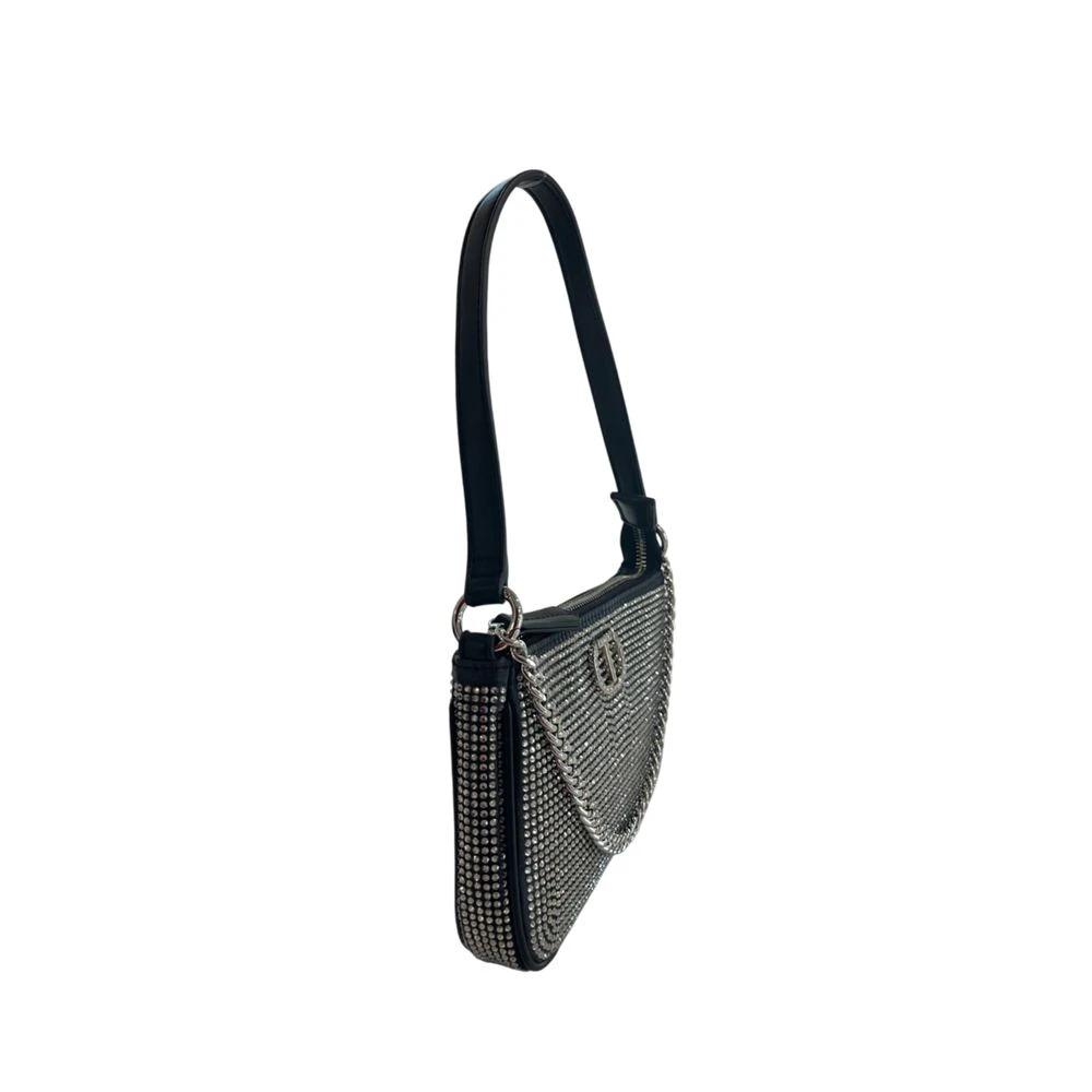 Twinset Black Polyurethane Women Shoulder Bag Twinset