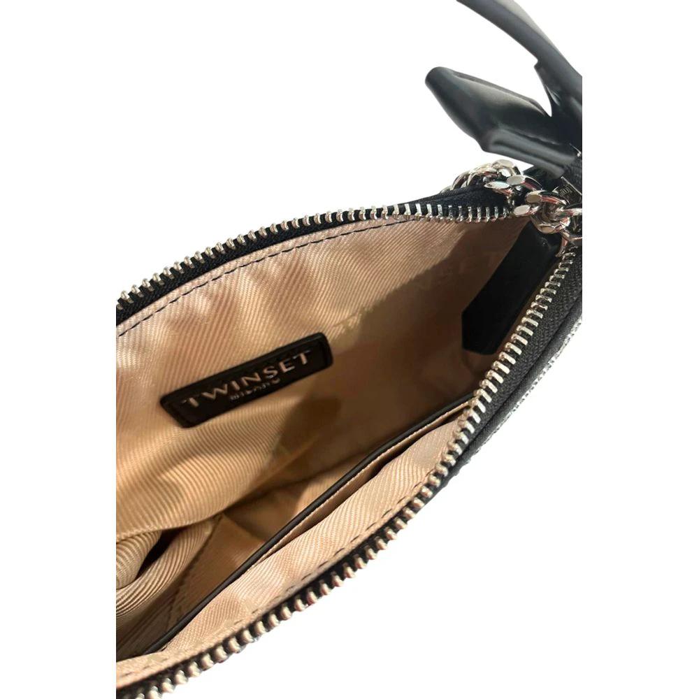 Twinset Black Polyurethane Women Shoulder Bag Twinset