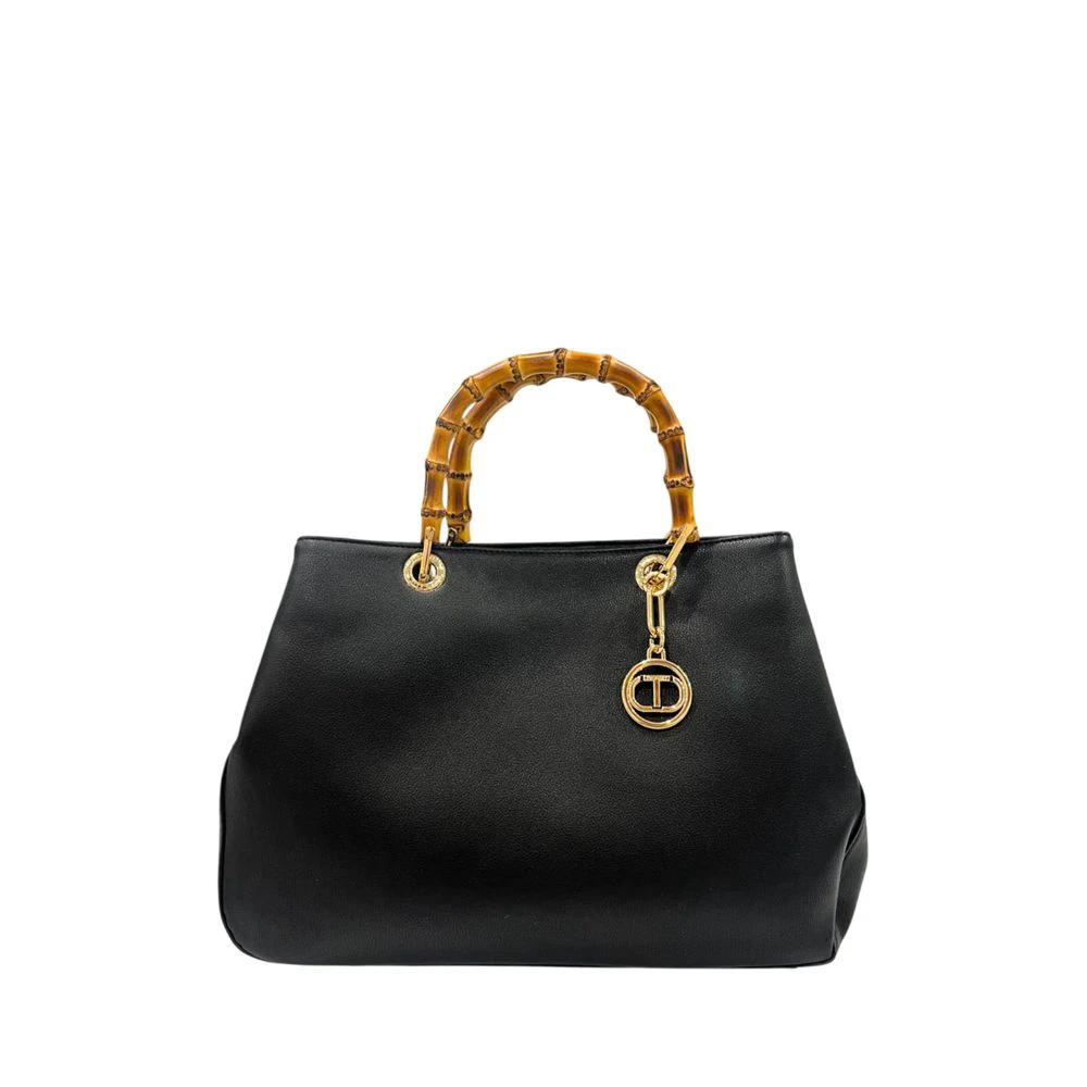 Twinset Black PU Women Handbag Twinset