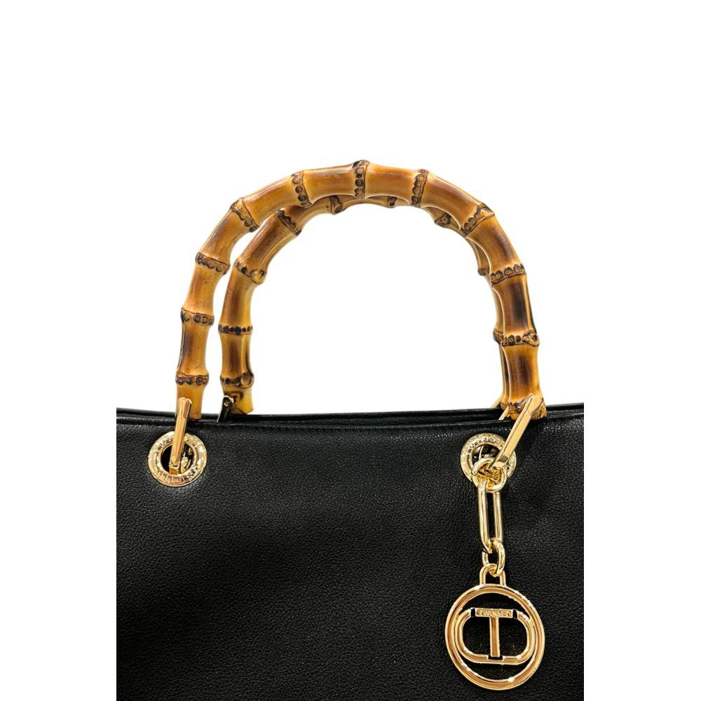 Twinset Black PU Women Handbag Twinset