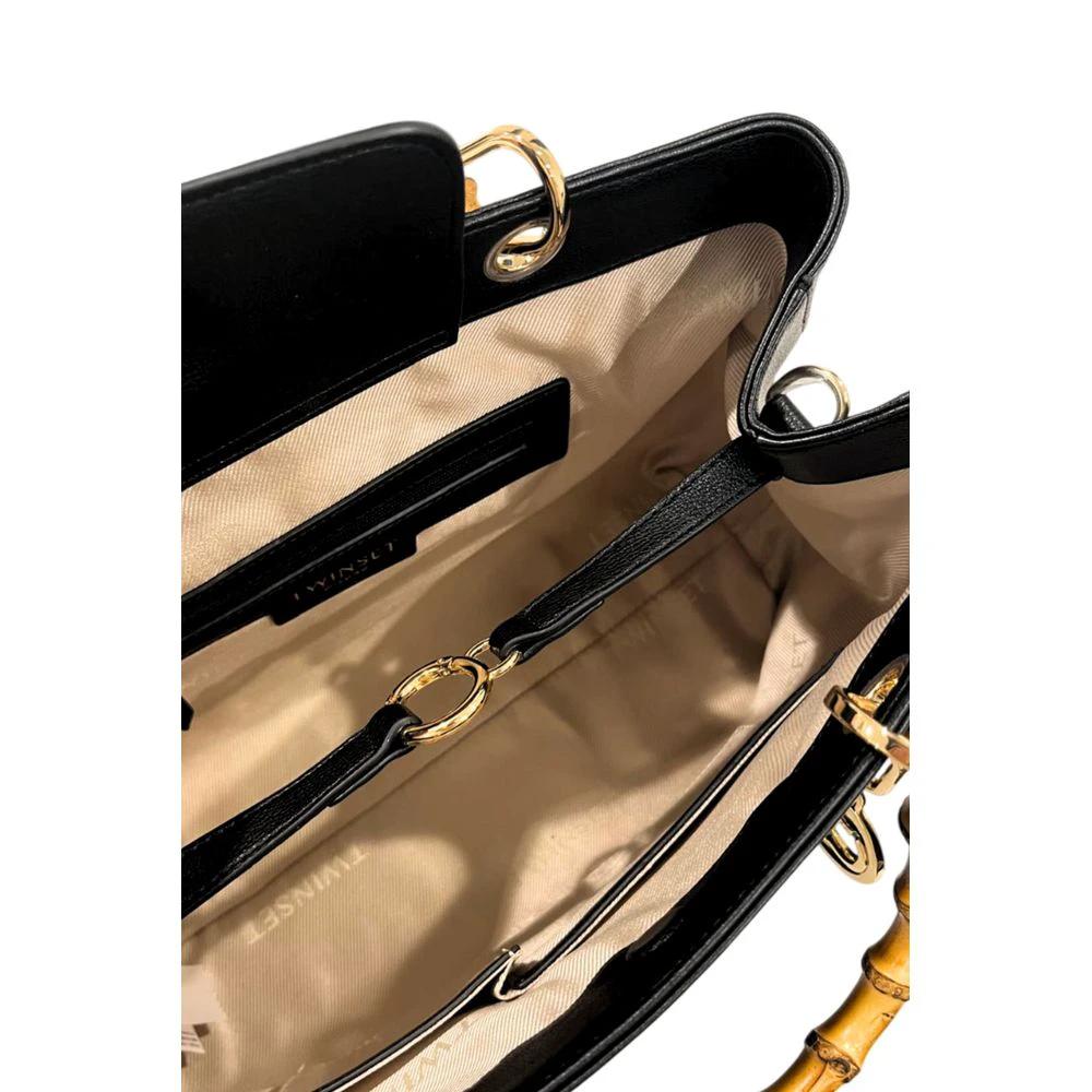 Twinset Black PU Women Handbag Twinset