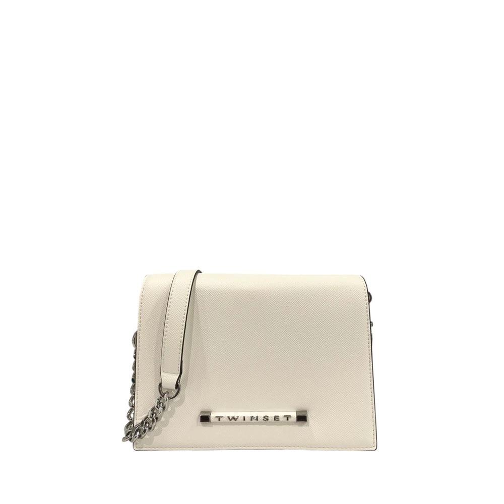 Sac bandoulière Twinset blanc en PU pour femme