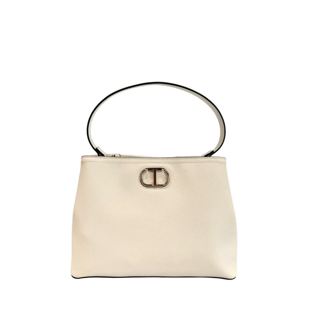 Sac à main Twinset blanc en PU pour femme