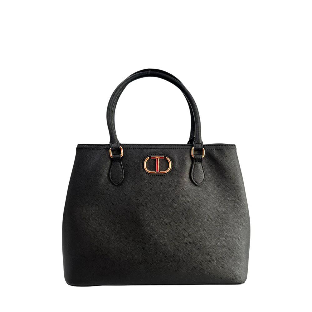 Sac bandoulière femme Twinset jaune en polyuréthane