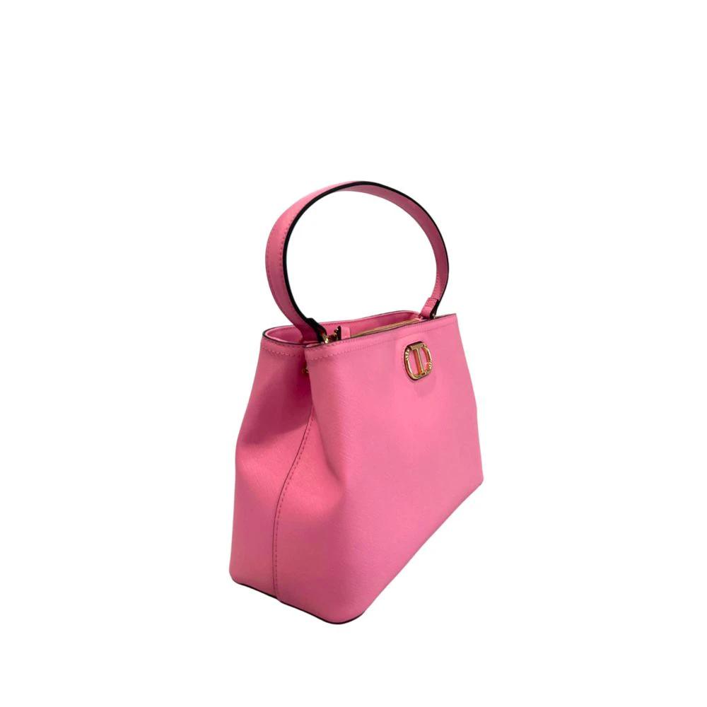 Twinset Pink PU Women Handbag Twinset
