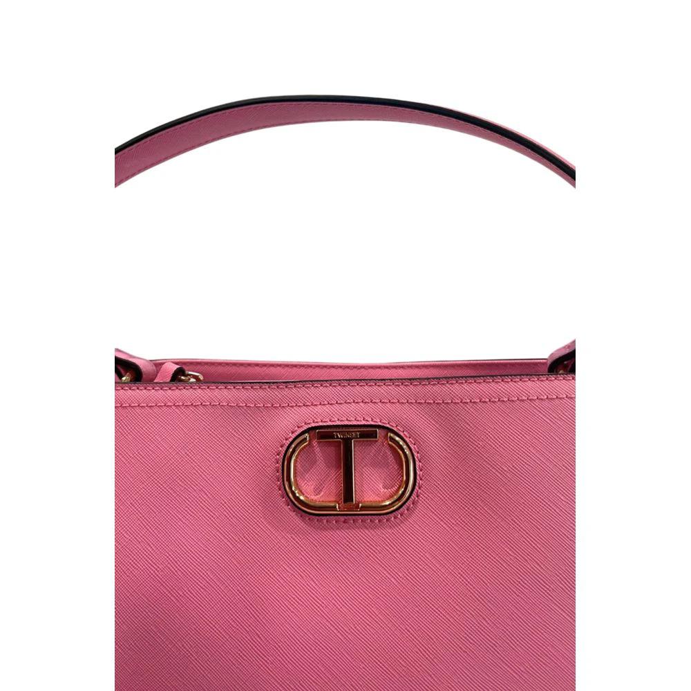 Twinset Pink PU Women Handbag Twinset