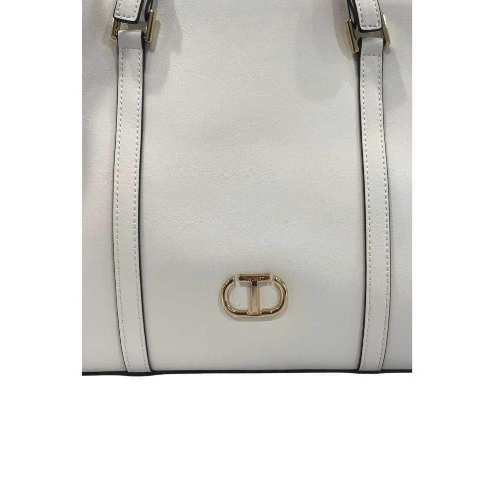 Twinset White PU Women Shoulder Bag