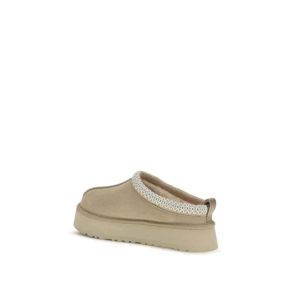 Mules UGG Bos Taurus en cuir de veau beige