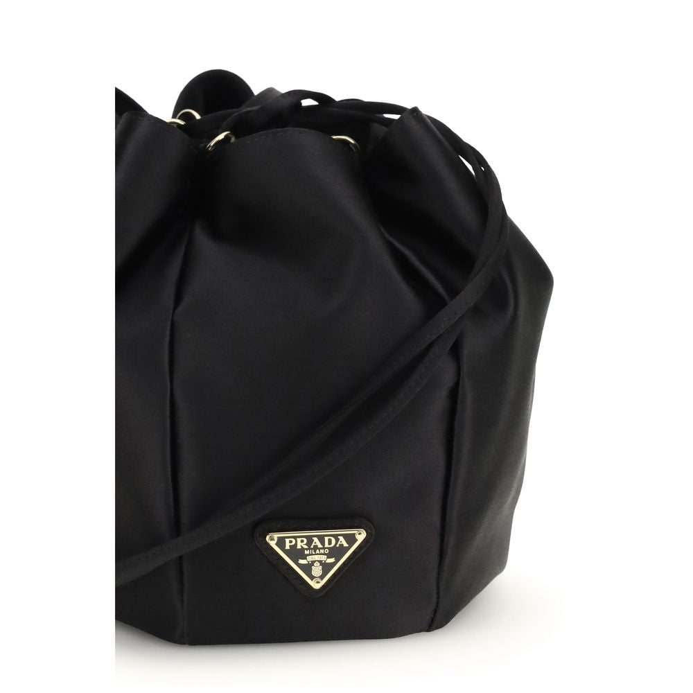 Sac à dos Prada en soie noire