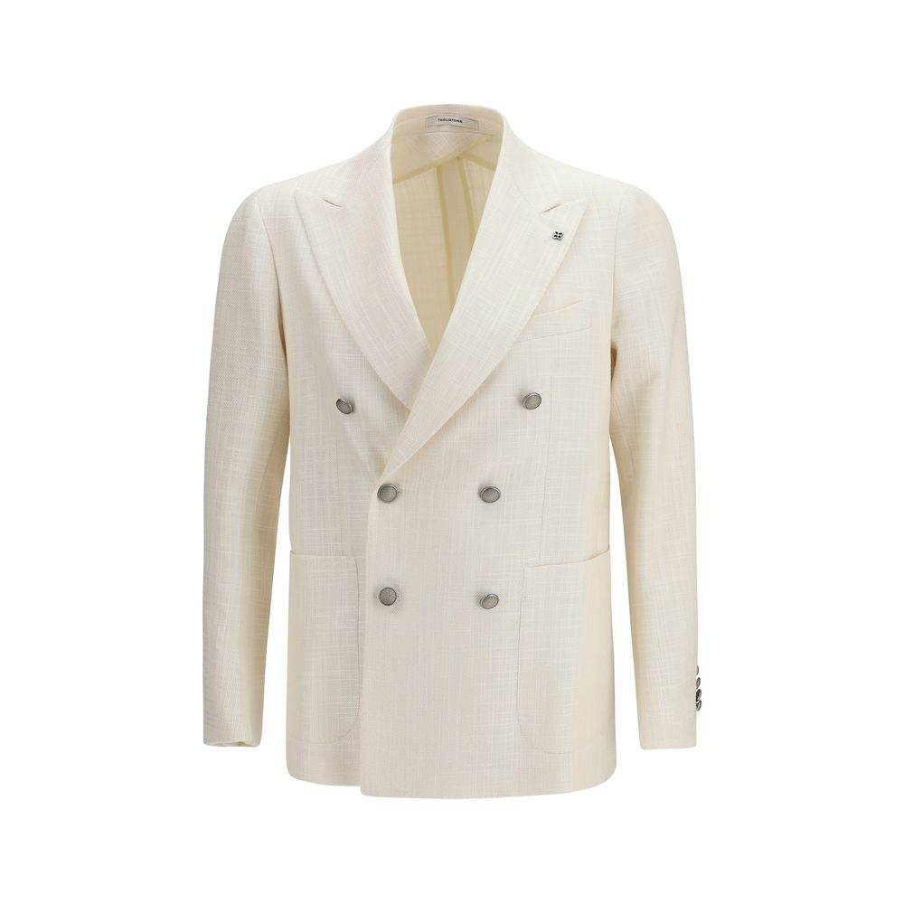 Blazer Beige En Viscose Tagliatore