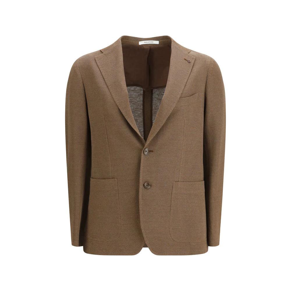 Blazer en lin marron Tagliatore
