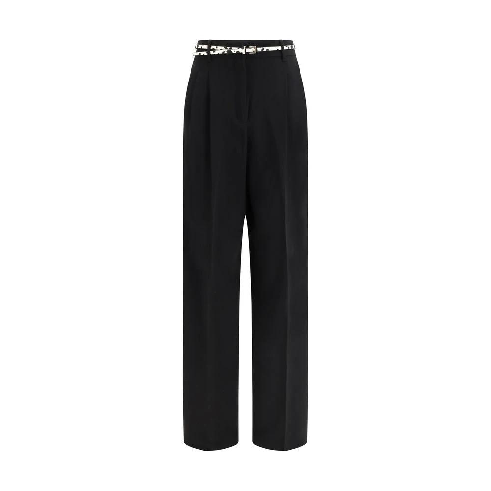 Pantalon décontracté Max Mara en triacétate noir