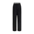 Pantalon décontracté Max Mara en triacétate noir