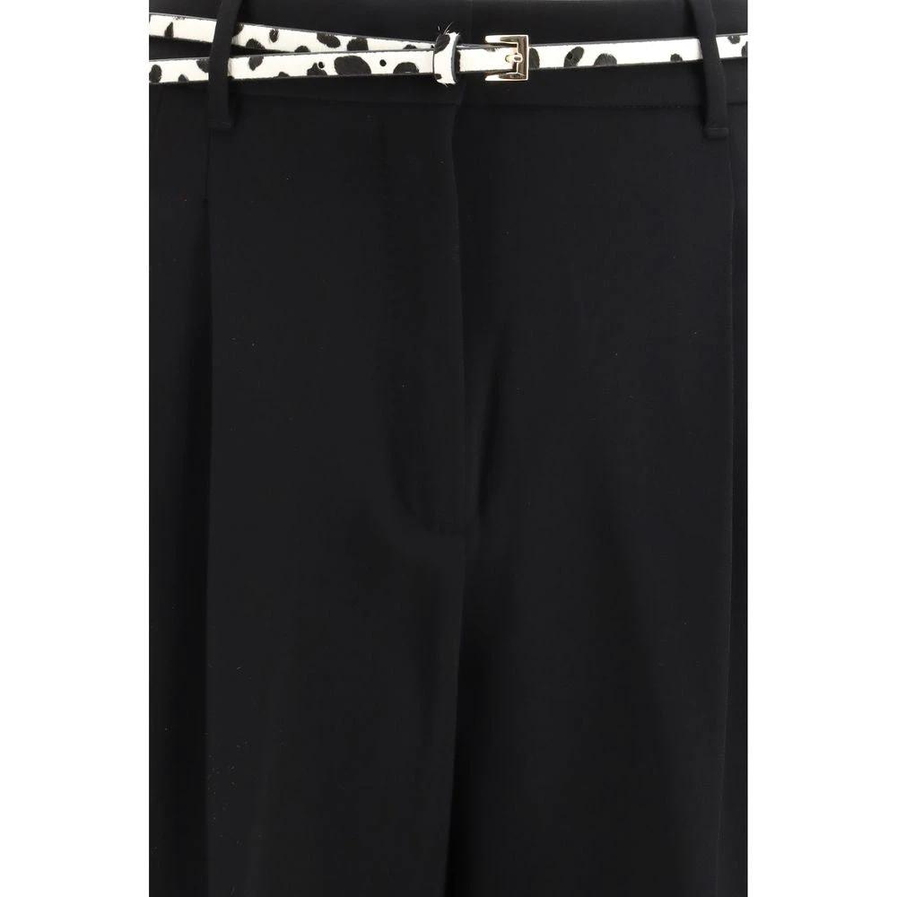 Pantalon décontracté Max Mara en triacétate noir
